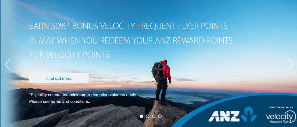 ANZ Rewards 50% transfer bonus