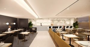 Qantas First Lounge Singapore Dining