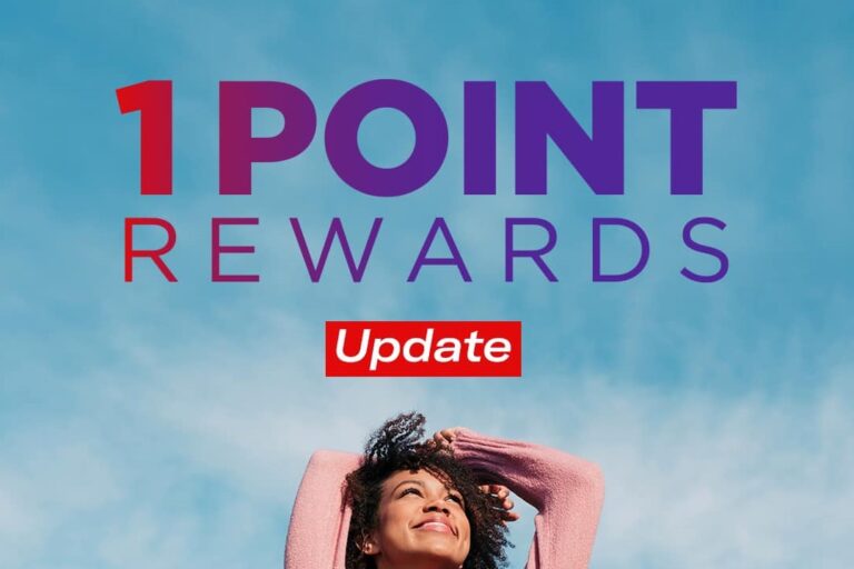 1 Point Rewards Update