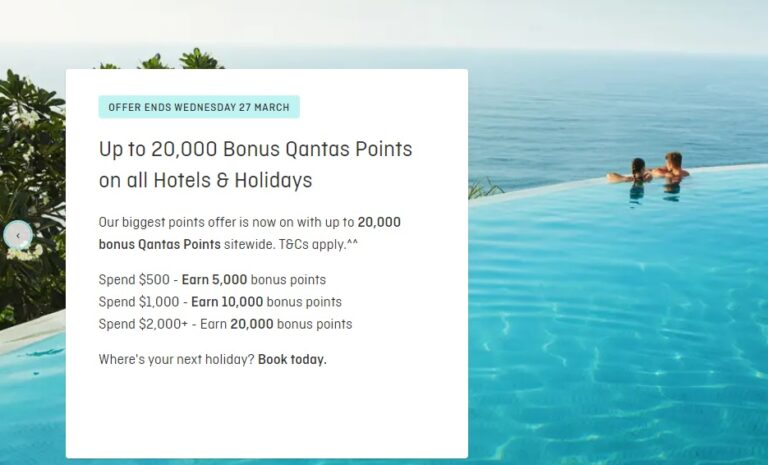 Qantas Hotels Bonus